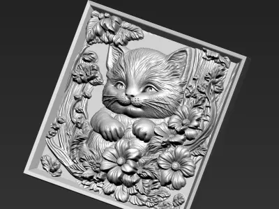 Cat A20 3D print model