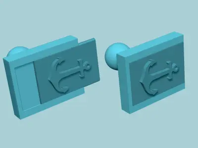 Stamp 42 - Anchor - Fondant Decoration Maker Toy 3D print model