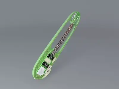 1967 Mosrite Custom for Strawberry Alarm Clock guitar Free 3D model