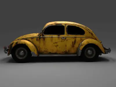 Volkswagen BeetleSplit car 3D model