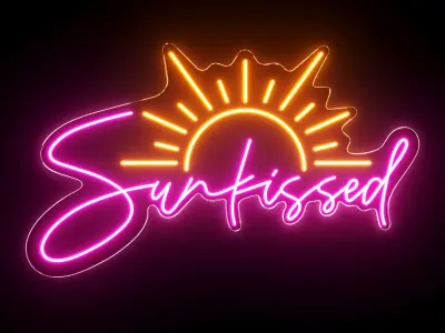 Sunkissed Neon Sign 3D model
