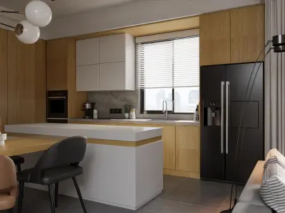 Modern Luxury kitchen 3D model