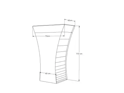 stand 70x40x110cm 3D model