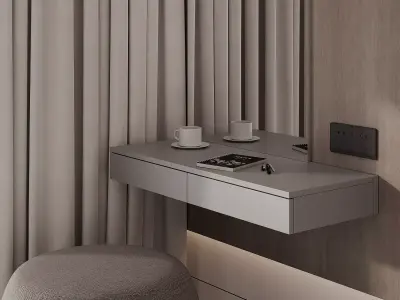 bedroom modern style design  3D model