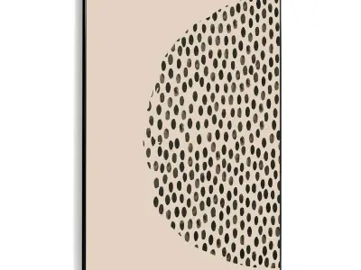 Plaster Two Photo Frame 423 Low-poly 3D model