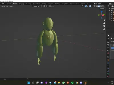 gorilla tag model  Low-poly 3D model