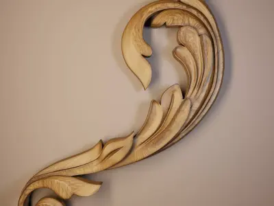 wood decor 3D model