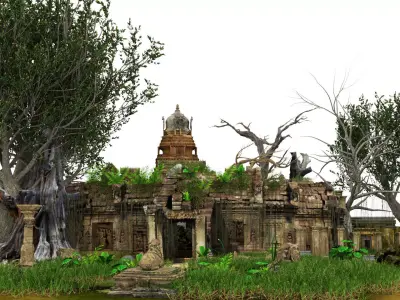 ancient temples 3d model 3D model
