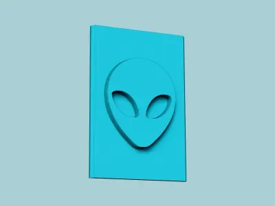 Stamp 18 - Alien - Fondant Decoration Maker Toy 3D print model