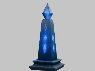 Fantasy Monolith Stylized Lowpoly Low-poly 3D model