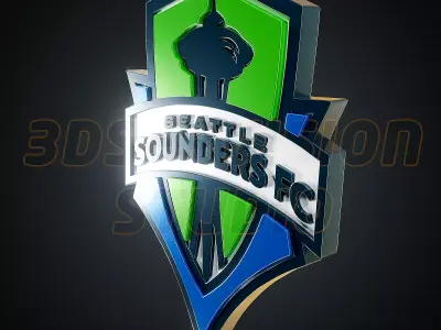 Seattle Sounders logo - Cinematic - 3D print 3D model