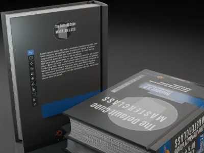 The Default Cube Masterclass Book Low-poly 3D model