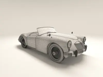car3dmodel sports car Low-poly 3D model