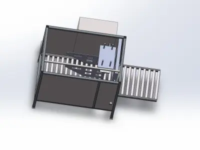 Air conditioning packaging automatic production line  3D model