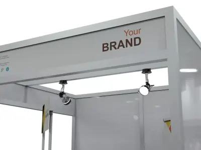 2x2 Trade Show Stand Design V1 3D model