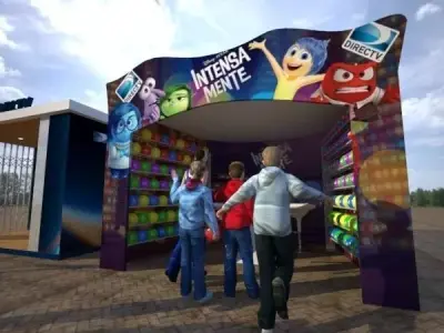 Brand launch at the fair for brand 3D model