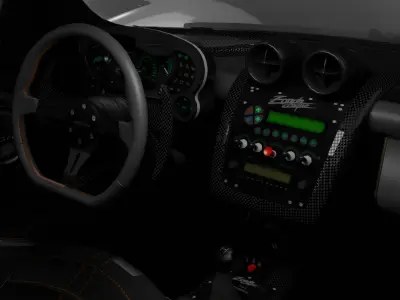 Pagani Zonda Cinque Low-poly 3D model