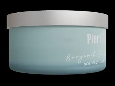 3-Wick 14oz Candle Low-poly 3D model