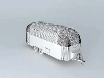 Airstream Old Wreck Dummy Free 3D model