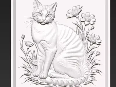 Cat A19 3D print model