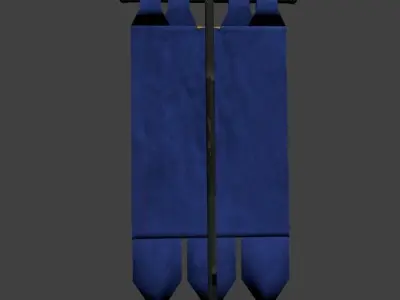 banner flag Free 3D model