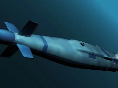 Migaloo submersible luxury yacht Low-poly 3D model