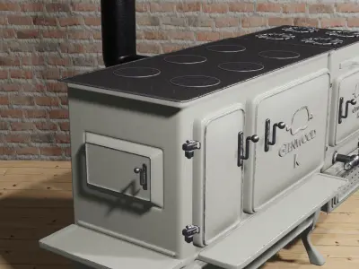 3d Vintage Range 3D model