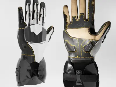Motorcycle Glove - Handroid 3D model