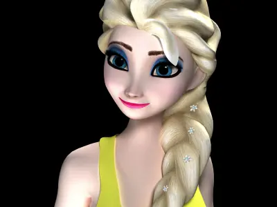Elsa sport 3D print model