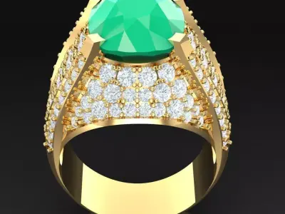 Luxury Men Rings Designs 6MR066 3D print model