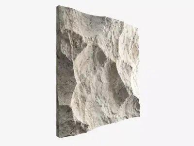 82-RockPanel rock on wall 3D model