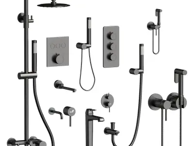 RGW Shower Fauset Set 3D model