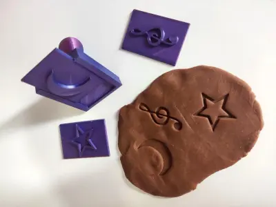 Stamp 02 - Moon - Fondant Decoration Maker Toy 3D print model