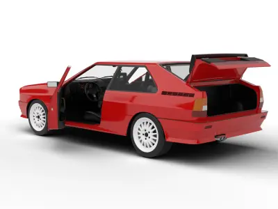 Audi Quattro UR 20v 1980 HQ 3d model 3D model