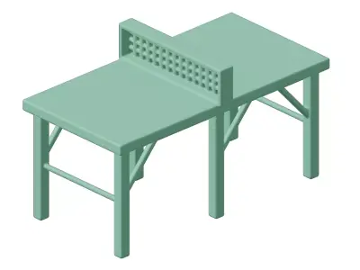 Plastic Exquisite Table Tennis Toy 3D model