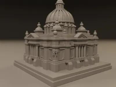 baroque architecture 3D print model