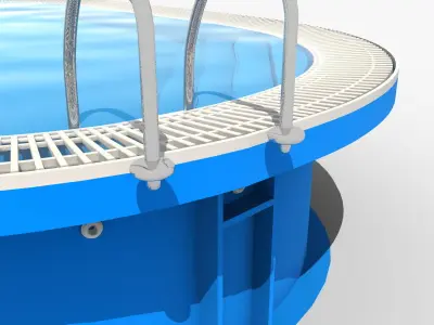 Oval preliv 3D model