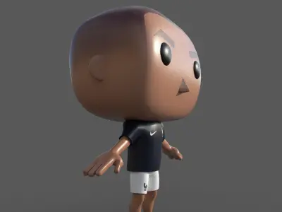 Kylian Mbappe 3D model 3D model