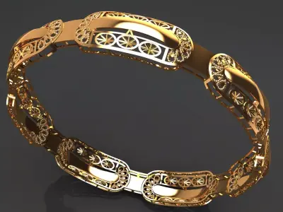 1323 Aurelian Vault Bangle 59MM-9gm 3D print model