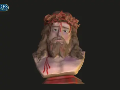 Ecce Homo Christ Bust Catholic Art  3D print model