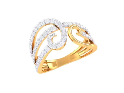 Diamond Ring 3D print model 7