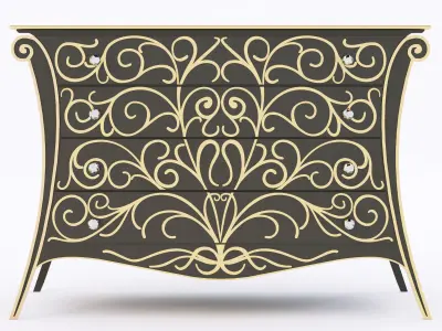 Roberto Ventura W80 chest of drawers 3D model