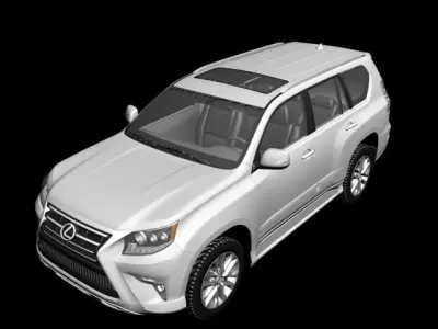 Lexus Gx-460 Low-poly 3D model
