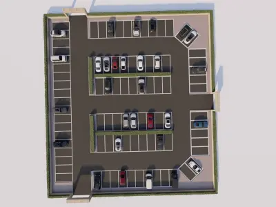 Parking-Parking Lot 3D model