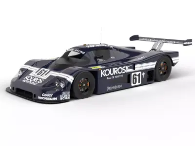 Mercedes Benz C9 Hasegawa 1987 Sauber Kouros Racing 3d model 3D model