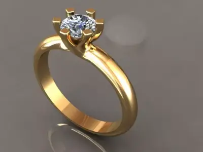 ring gold Free 3D print model