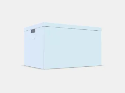 TJENA Storage box with lid 1 Low-poly 3D model