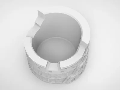 Colosseum pattern vase 3D print model