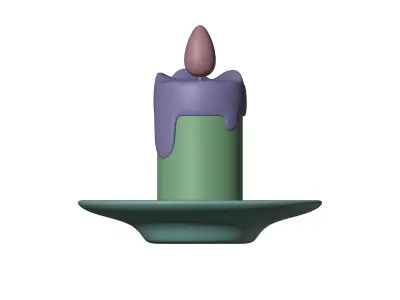 candle 3D model