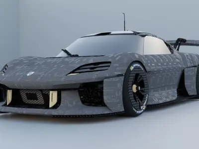 2021 Porsche Mission R Assetto Corsa 3D model